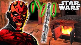 How Darth Maul BUILT His RARE Lightsaber Animated  Star Wars Explained [upl. by Attegroeg]