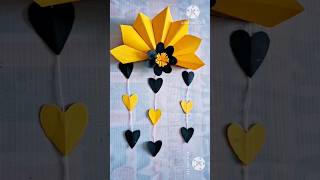 Wall Hanging Craft Ideas  wallhangingmaking papercraft diy making tutorial youtubeshorts [upl. by Babby488]