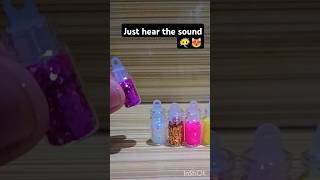 Glitter bottles💖satisfyingsound 😻glitercraftertrendingAji ghanta [upl. by Ranger723]