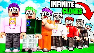 We Made INFINITE CLONES In ROBLOX WE BROKE THE GAME [upl. by Zaraf288]