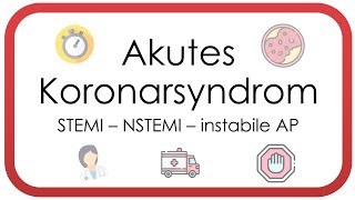 Akutes Koronarsyndrom  Herzinfarkt ACS instabile AP NSTEMI STEMI Troponin Herzkatheter [upl. by Akenehs924]