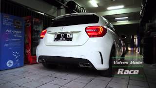 Mercedes Benz A250 Armytrix Valvetronic Exhaust On CK Motorsport TV [upl. by Darda]