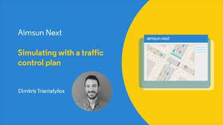 Aimsun Next Tutorial 18  Simulating with a traffic control plan [upl. by Proudfoot]