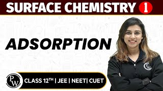 Surface Chemistry 01  Adsorption  Pure English  12th JEENEETCUET [upl. by Tu]