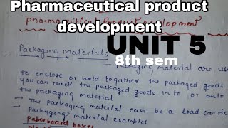 Pharmaceutical product development unit 5th Hand written notes of PPD B pharm 8th semester [upl. by Tocs]