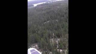 Float plane landing on gods lake in Manitoba canada [upl. by Wojcik]