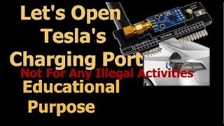 Unlocking a Tesla Charging Port via Flipper Zero  IoTMug CC101 tesla flipperzero [upl. by Muriel]