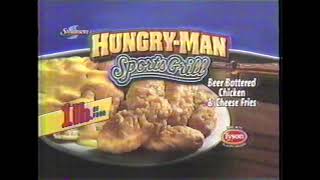 Other  2003  Hungry Man Sports Grill Frozen TV Dinner Commercial [upl. by Hamann]