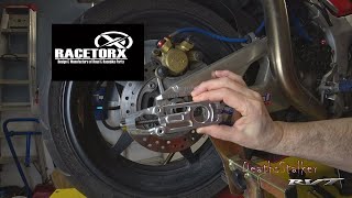 RaceTorx Chain Adjusters install on a Honda RC51 [upl. by Sisile]