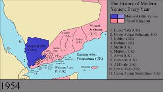 The History of Modern Yemen Every Year [upl. by Ehgit]