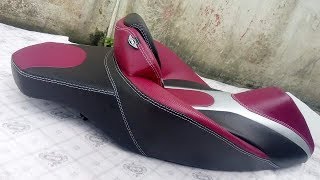 Dio Modified Seat Covers 2018  Vespa  Activa  Aprilia SR 150  Grazia  Bike Seat Modified [upl. by Filipe]