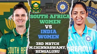 Live  IND W vs RSA W ODI 2024  Live Score amp Commentary  South Africa Women tour to India [upl. by Nairadal]