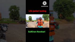 Life jacket test in water [upl. by Ashok]