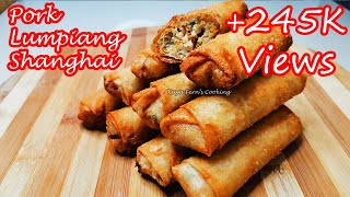 HOW TO MAKE EASY AND YUMMY PORK LUMPIANG SHANGHAI RECIPE [upl. by Fang634]