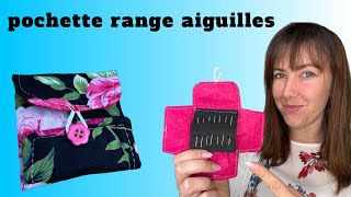 TUTO COUTURE  coudre une pochette range aiguilles [upl. by Lalita]