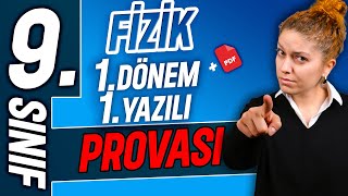 9sınıf fizik 1dönem 1yazılı örneği  MEB SENARYOSU YENİ MÜFREDAT  2024 2025 📂PDF [upl. by Aziram]