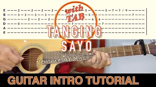 Tanging Sayo  Jerome Abalos  Guitar INTRO Tutorial with TAB  Acoustic [upl. by Nosahc]