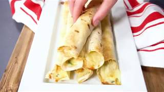 Baked Chicken Flautas Recipe [upl. by Ketchan2]