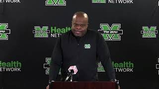 Marshall Football Post Game Press Conference Charles Huff [upl. by Ruby830]