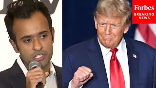 BREAKING Vivek Ramaswamy Drops Out Of GOP Race After 4th Place Iowa Caucus Showing Endorses Trump [upl. by Ahsienor]