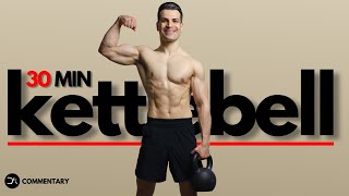 30 Min SHRED KETTLEBELL Workout  Full Body Explosive amp Controlled  Follow Along [upl. by Nathaniel]