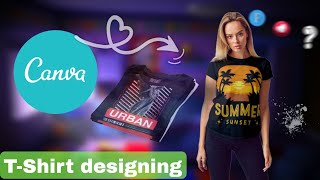 canva diye t shirt design ☞30 par design টিশার্ট ডিজাইন করে আয় [upl. by Oravla278]