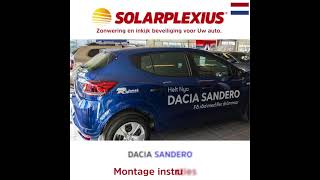 SOLARPLEXIUS montagehandleiding nieuw DACIA SANDERO MK III DJF [upl. by Sheba]