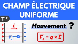 Mouvement dans un CHAMP ÉLECTRIQUE UNIFORME ✅ Terminale Spécialité [upl. by Zia]