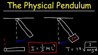 Physical Pendulum Problems  Moment of Inertia  Physics [upl. by Ikciv208]