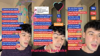 MANESKIN KARAOKE CHALLENGE🎙️ [upl. by Eislel]