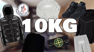 10KG PANDABUY HAUL ASSURDO Moncler corteiz j4 stone island [upl. by Atinomar104]