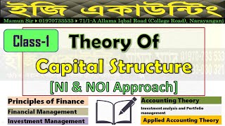 Theory of Capital Structure  NI amp NOI ApproachBBA 1st 3rd4th year amp MBA Finance [upl. by Laufer]