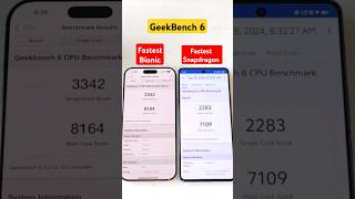 Bionic vs Snapdragon GeekBench 6 which is Best 😲😱🔥 [upl. by Sears]