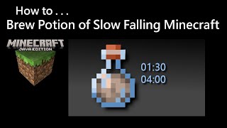 How To Brew Potion of Slow Falling Minecraft Java [upl. by Rudd]