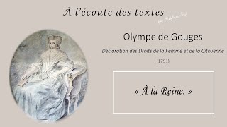 quotÀ la Reinequot dOLYMPE de GOUGES La DDFC [upl. by Nosaes]