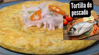 Cómo sé prepara la tortilla de pescado 🐟 trucha cocina peruana 2024 [upl. by Anerehs]