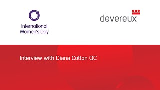 International Womens Day  An Interview with Diana Cotton QC [upl. by Kapoor466]