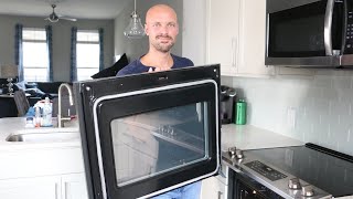 How to Remove Your Oven Door Oven Cleaning Hacks [upl. by Oiram]