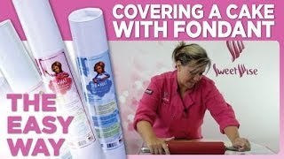 How to Cover a Cake with Fondant [upl. by Krause473]