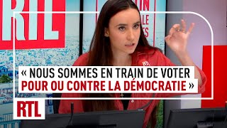 Législatives 2024  quotNous sommes en train de voter pour ou contre la démocratiequot [upl. by Ylrae]