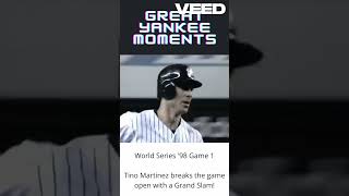 MLB 1998 World Series Game 1Tino Martinez GRAND SLAM [upl. by Anitnuahs]