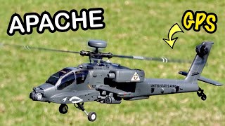 BEST SCALE MILITARY RC APACHE GPS HELICOPTER  YU XIANG F11S AH64 [upl. by Orfinger]