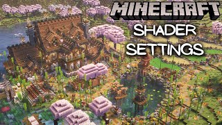 My Current Minecraft Shader Settings [upl. by Airdnna5]