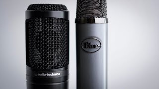 Blue Ember VS AT2020 Condenser Microphone Comparison Review  Test Battle of the 100 Mics [upl. by Tera]