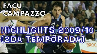 Facundo Campazzo  Highlights 200910 [upl. by Bonine904]