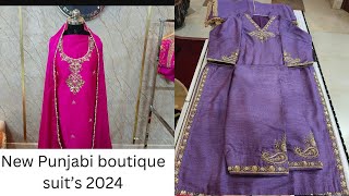 New Punjabi suits 2024 stylish boutique suits perfect for every occasion [upl. by Yanttirb]