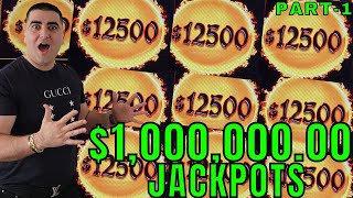 100000000 On JACKPOTS In Las Vegas  Part1 [upl. by Mellisa924]