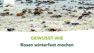 GEWUSSTE WIE Den Rasen auf den Winter vorbereiten [upl. by Crystie]