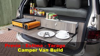 PreviaEstimaTarago Camper Van Build RVMotorhome membangun camper van  CVI [upl. by Atinehs]