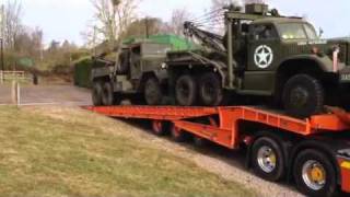 Crouch recovery military vehicle delivery Ward la France D [upl. by Nyrok]